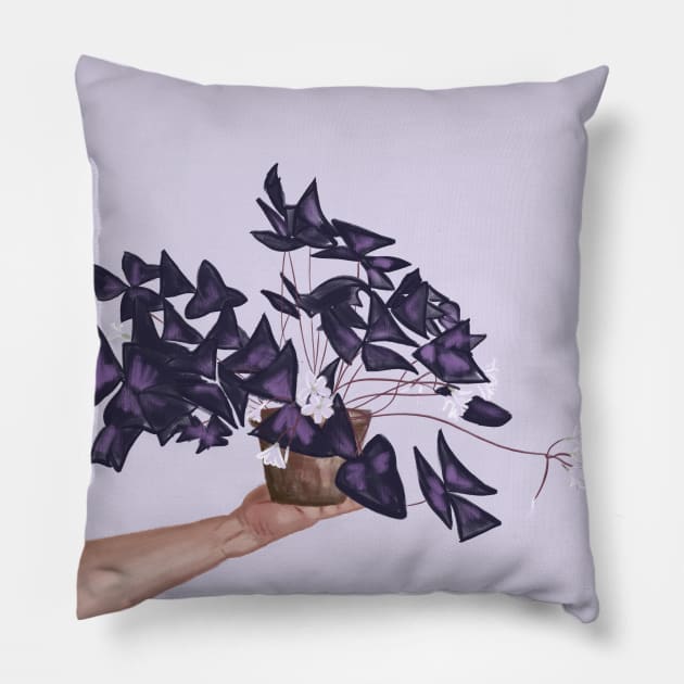 Plant lover Pillow by Nastya Li