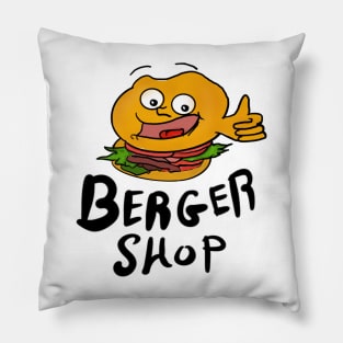 Burger Shop Pillow