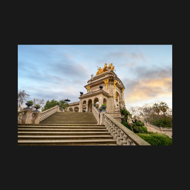 Cascada del Parc de la Ciutadella in Barcelona, Spain by mitzobs