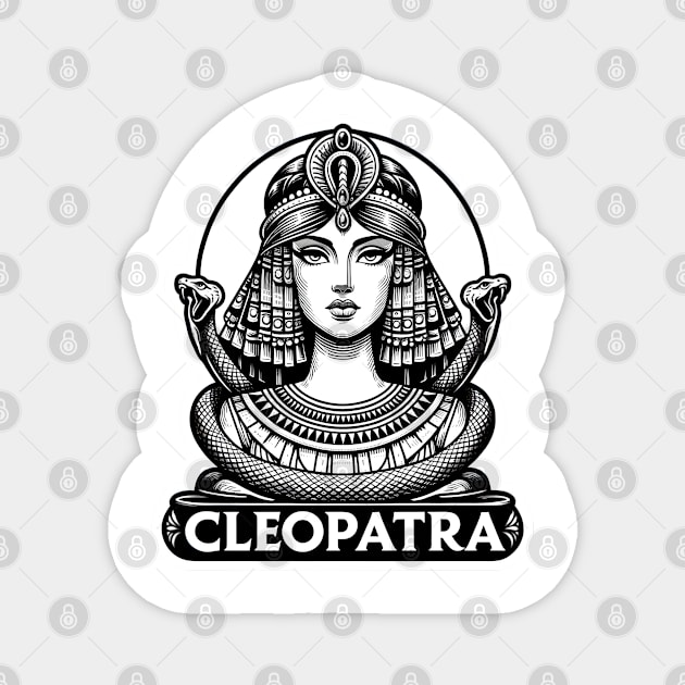 Cleopatra's Grace: Egyptian Queen's Elegance Magnet by PuckDesign