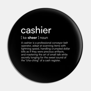 Cashier definition Pin