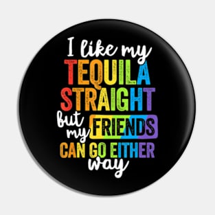 LGBT Ally   Straight Friends Go Either Way Pin