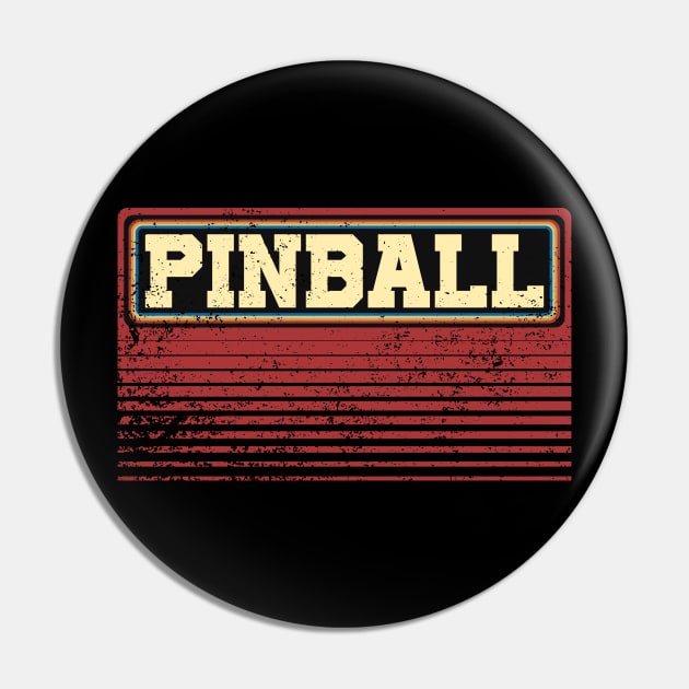 Vintage Pinball Pin by Issho Ni