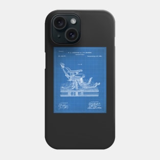 Dental Chair Patent - Dentist Dentists Office Art - Blueprint Phone Case