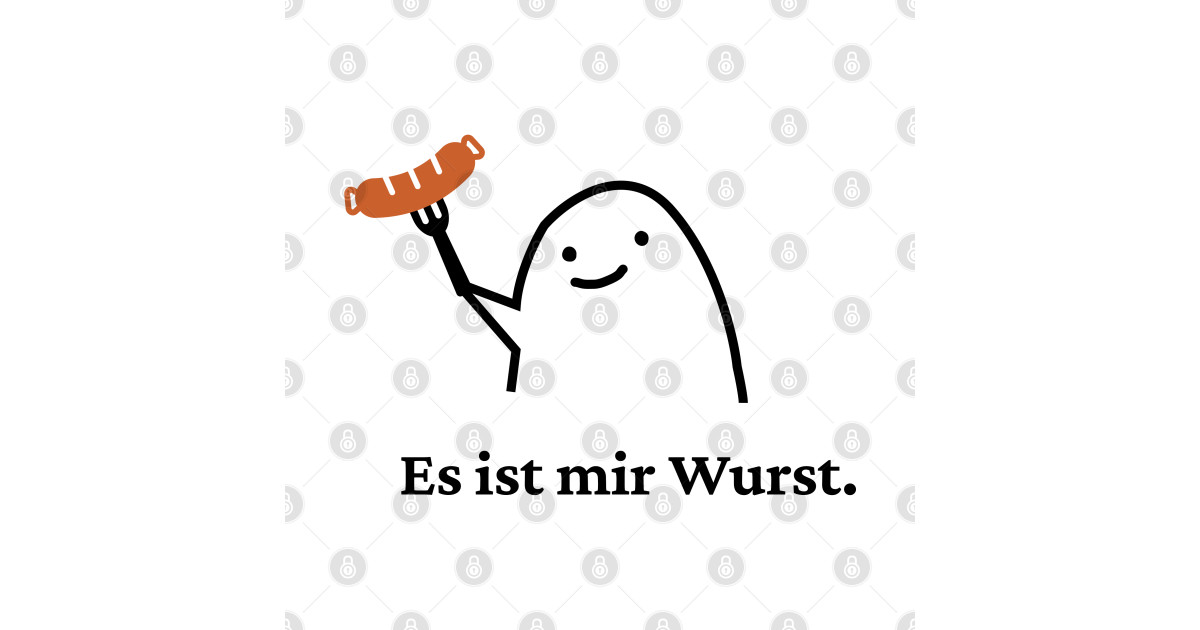 Das ist mir Wurst. Lustiger Spruch TShirt TeePublic