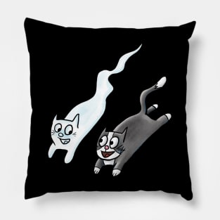 Ghost Cat Pillow