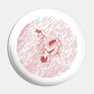 Obscured by Clouds (red) Pin