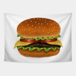 Mmm cheese Burger Tapestry