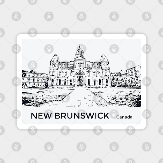 New Brunswick Canada Magnet by Lakeric