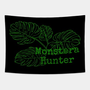 Monstera Hunter (Green) Tapestry