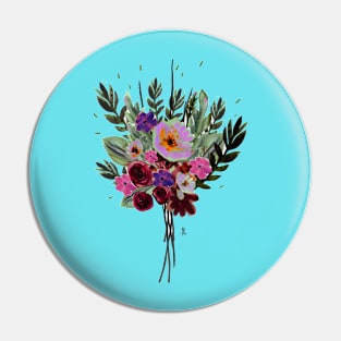 Bouquet Rose Pin