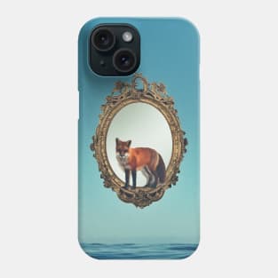 Fox in the ocean Phone Case