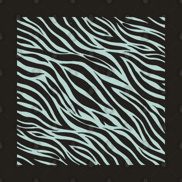 Zebra Print Pattern (LIGHT BLUE) by cecececececelia