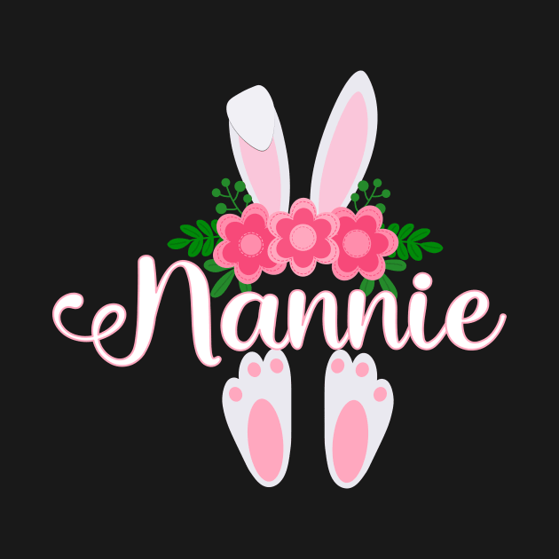 EASTER BUNNY NANNIE FOR HER - MATCHING EASTER SHIRTS FOR WHOLE FAMILY by KathyNoNoise