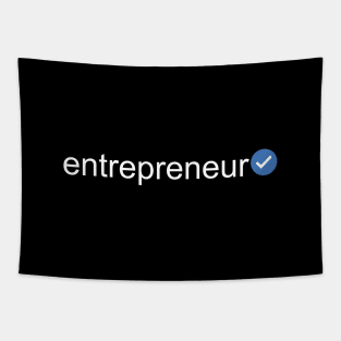 Verified Entrepreneur (White Text) Tapestry