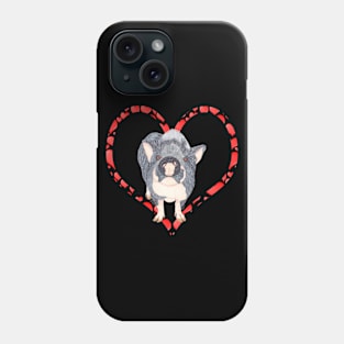 POT BELLIED PIG HEART Phone Case