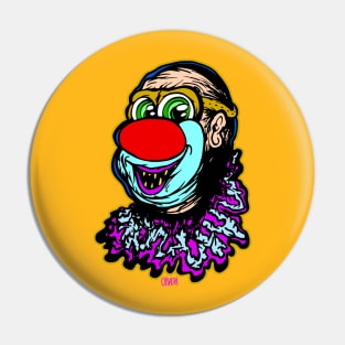 Fat Creepy Clown Pin