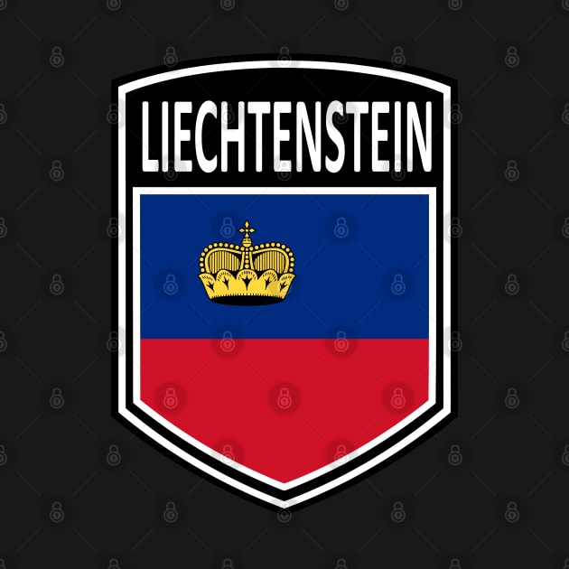 Flag Shield - Liechtenstein by Taylor'd Designs