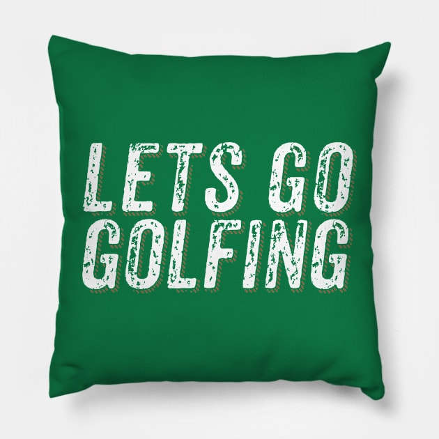 Lets go golfing Original Merchandise Pillow by CoinDesk Podcast