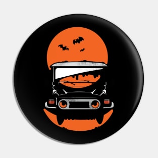 FJ40 Zombie Halloween Pin