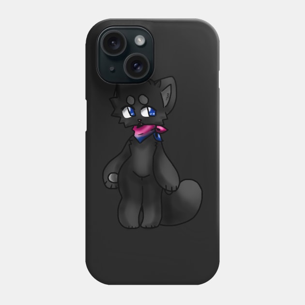 Bisexual Anthro Black Cat Phone Case by Toribit