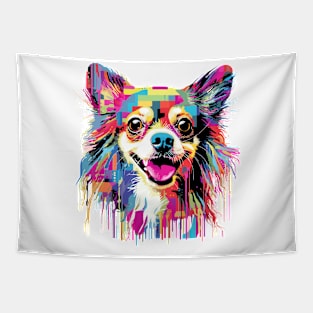 Chihuahua Dog Pet World Animal Lover Furry Friend Abstract Tapestry