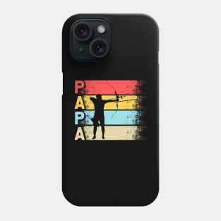 Archery papa retro vintage dad Phone Case