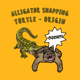 Alligator Snapping Turtle Origin Pun T-Shirt