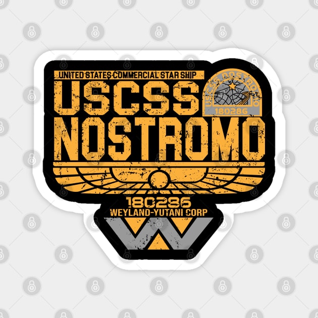 USCSS Nostromo aged Magnet by SuperEdu