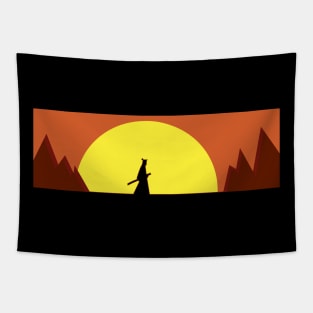 Samurai Jack Wanders the Land Tapestry