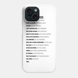 Personal Manifesto Phone Case