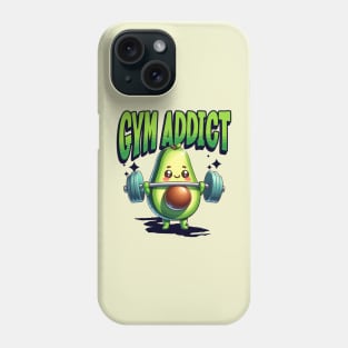 Avocado Mascot - Gym Addict Phone Case