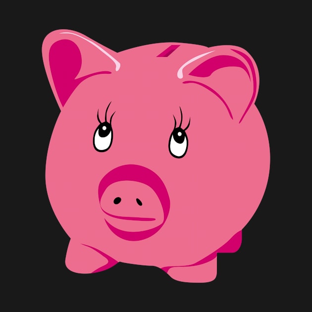 Pink Piggy Bank by PatrioTEEism