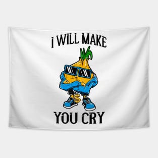 Onion Gangster Funny Hip Hop Vegetables Tapestry