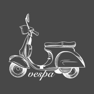 Vespa line art unique design T-Shirt