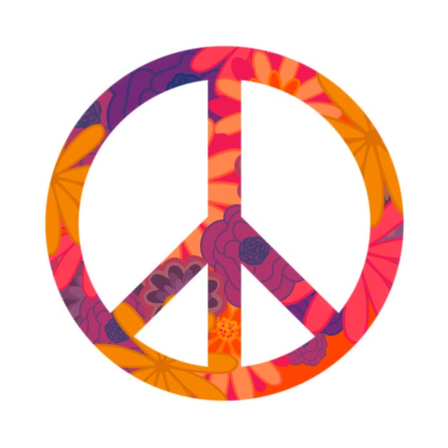 Floral Peace Sign by DRHArtistry