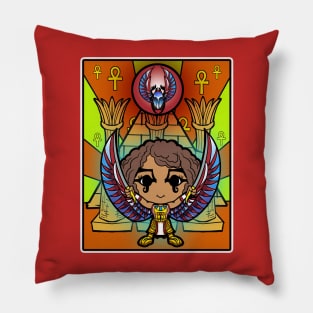 Kawaii Red Scarab Pillow