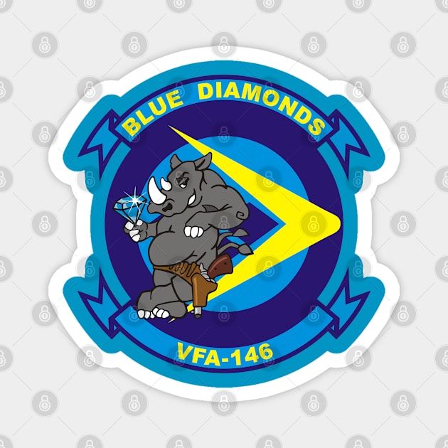 F/A18 Rhino - VFA146 Blue Diamonds Magnet by MBK