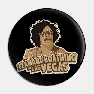 Fear and Loathing Dr. Gonzo Illustration Pin