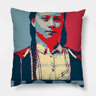 greta thunberg Pillow