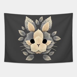 Bunny of leaves Tapestry