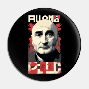 phil collins // vektor art design v4 Pin