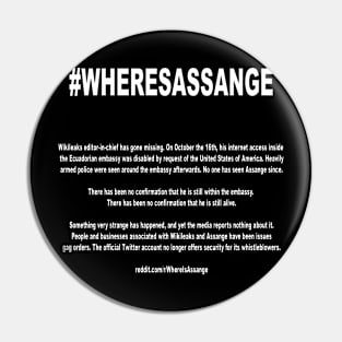 #Wheresassange Pin