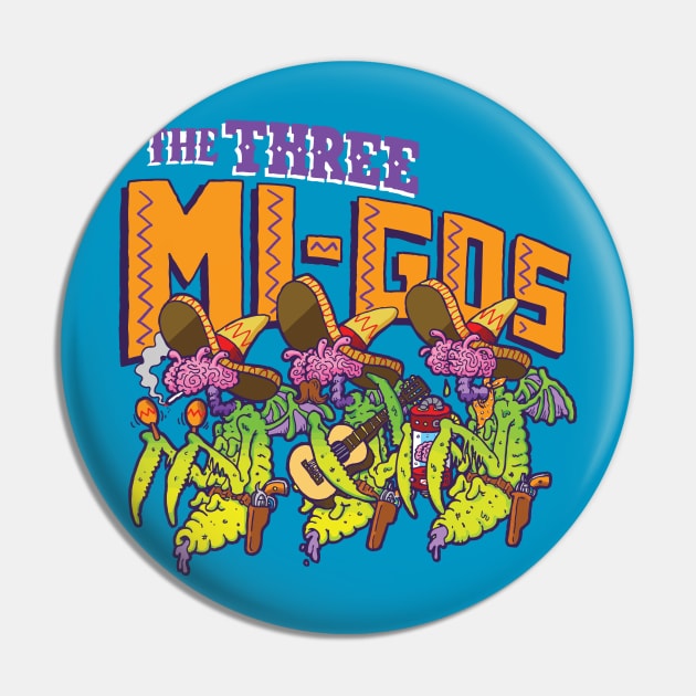 The Three Mi-gos Pin by LittleCozyNostril