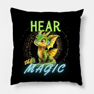 Hear the Magic | Cochlear Implant | Deaf | Hearing Loss Pillow