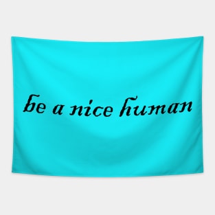 be a nice human Tapestry