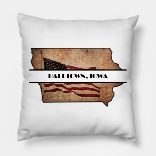 SMALL AMERICAN TOWN: BALLTOWN IOWA Pillow