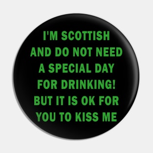 Scottish - St Patricks day Pin