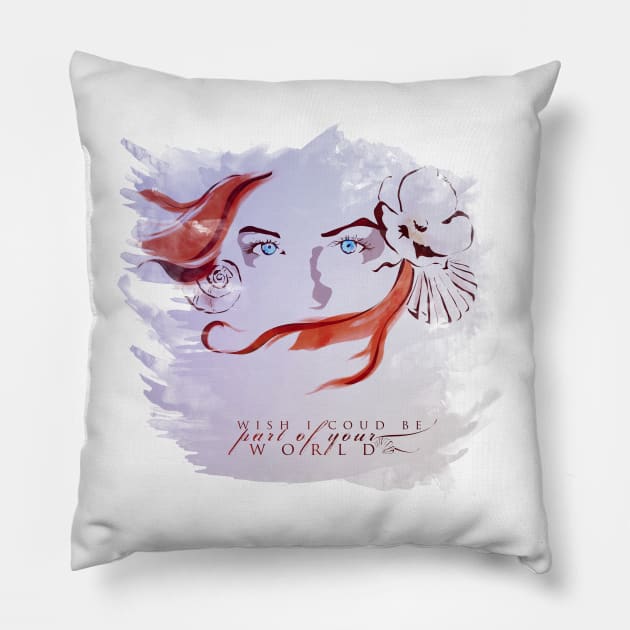 Ariel Pillow by rosescreation