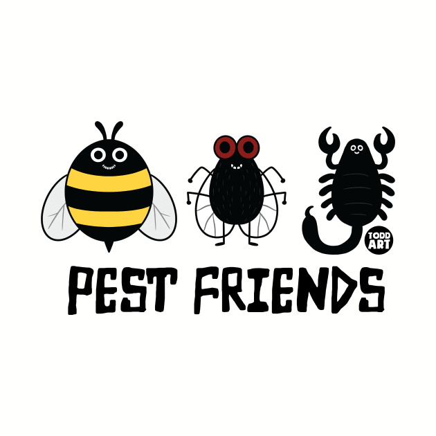 PEST FRIENDS by toddgoldmanart